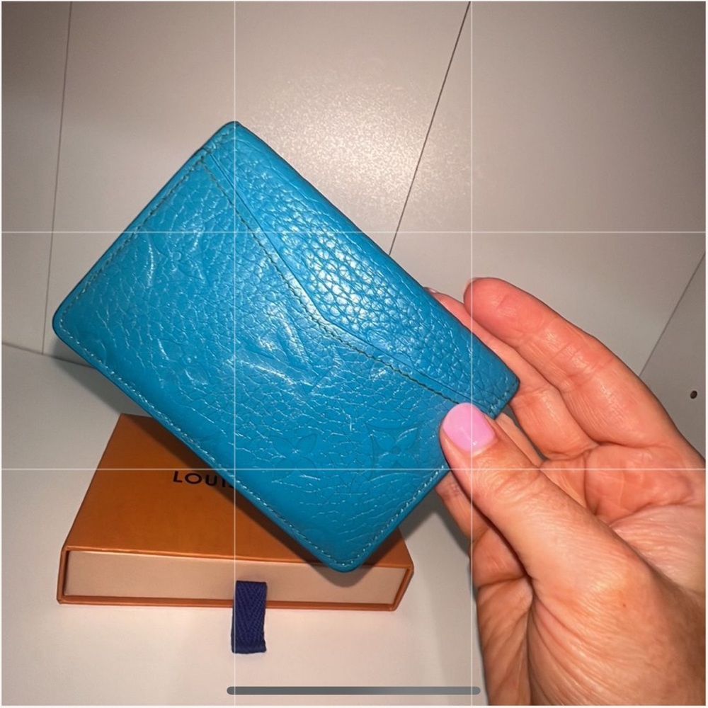 Louis Vuitton LV Monogram Pocket Organizer in Turquoise - Picture 4 of 5